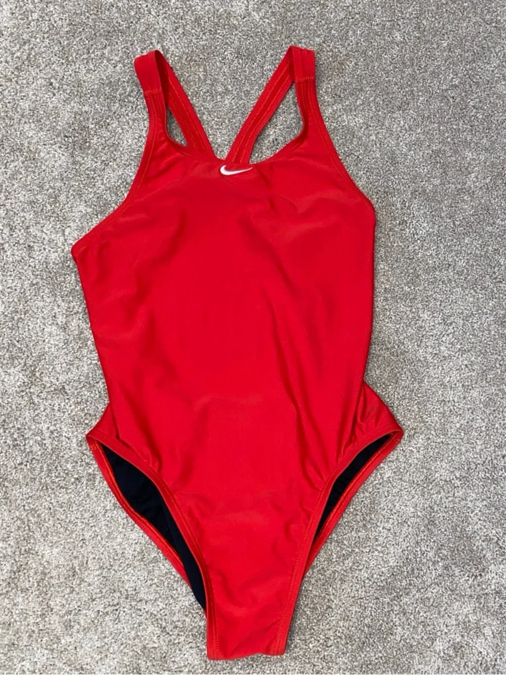 Nike Bathing Suit Red One Piece Woman’s Size 10 Swimsuit Beach Summer Pool